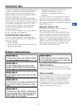 Preview for 3 page of Arjo MAA5000 Instructions For Use Manual