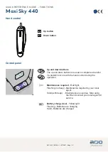 Arjo Maxi Sky 440 Quick Reference Manual предпросмотр