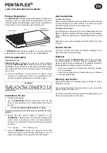 Preview for 3 page of Arjo Pentaflex Instructions For Use Manual