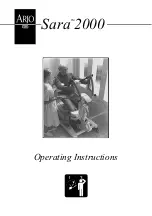 Arjo Sara 2000 Operating Instructions Manual предпросмотр