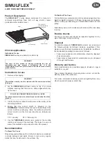 Preview for 3 page of Arjo Simulflex Instructions For Use Manual