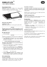 Preview for 5 page of Arjo Simulflex Instructions For Use Manual