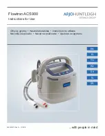 Preview for 1 page of Arjohuntleigh Flowtron ACS900 Instructions For Use Manual