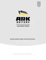 ARK Battery Legendary Power 100AH 48V Installation Manual & Specifications preview