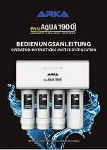 Preview for 1 page of ARKA Aquatics myAQUA 1900 Operation Instructions Manual