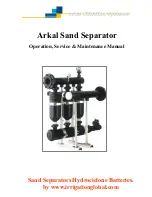 Предварительный просмотр 1 страницы Arkal 2" Sand Separator Operation, Service & Maintenance Manual