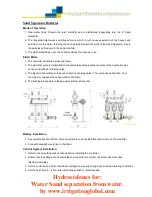 Предварительный просмотр 4 страницы Arkal 2" Sand Separator Operation, Service & Maintenance Manual