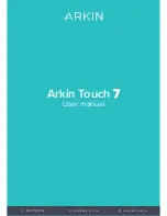 Preview for 1 page of Arkin Touch 7 User Manual