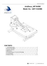 Preview for 1 page of Arkiplot UHP-15MS Manual