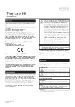 Arkray Lab 004 Operating Instructions Manual предпросмотр