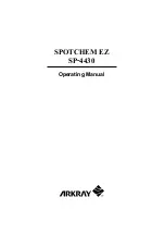 Arkray SPOTCHEM EZ SP-4430 Operating Manual предпросмотр