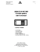 Arlacon MC300 User Manual preview