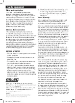 Preview for 2 page of Arlec PB94 User Manual