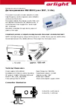 Arlight MW-RS09 Instructions предпросмотр