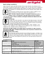 Preview for 2 page of Arlight MW-RS09 Instructions