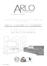 Preview for 1 page of Arlo 2 Door TV Cabinet Instruction Manual