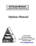 Arlyn Scales MKE-5 Option Manual предпросмотр