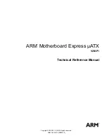 Предварительный просмотр 1 страницы ARM Express uATX Technical Reference Manual