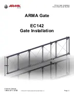 Preview for 1 page of ARMA EC142 Installation Manual