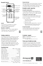 Предварительный просмотр 2 страницы Armacost Lighting ProLine 513020 Quick Start Manual