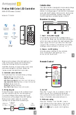 Предварительный просмотр 1 страницы Armacost Lighting Proline 713420 Quick Start Manual