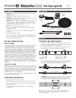 Armacost Lighting RibbonFlex Home LED Tape Light Kit Manual preview