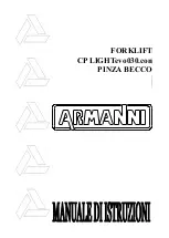 ARMANNI CP LIGHT evo 030 Operator'S Manual preview