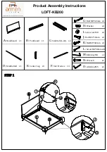 armen LIVING LOFT-KB200 Product Assembly Instructions preview