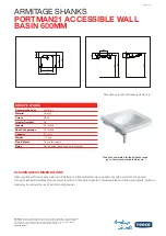 Preview for 1 page of Armitage Shanks PORTMAN21 Installation Instructions