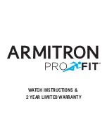 Preview for 1 page of Armitron ProFit Instructions & Warranty