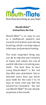 Preview for 1 page of ARMOR DENTAL Mouth-Mate Instructions For Use