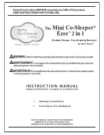 Arm's Reach The Mini Co-Sleeper Ezee 2 in 1 Instruction Manual предпросмотр