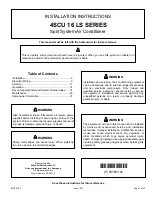 Armstrong Air 4SCU 16 LS Series Installation Instructions Manual предпросмотр