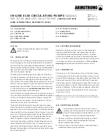 Armstrong h-53 Installation And Operating Instruction preview