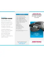 Armstrong POLYCOM SOUNDSTATION IP 6000 Quick Start Manual preview