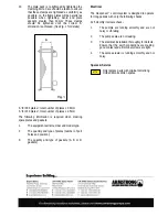 Preview for 4 page of Armstrong response 2000 Installation & Operating Instructions