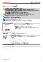 Preview for 25 page of Arneg 1250 TCBM Direction For Installation And Use