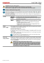 Preview for 39 page of Arneg 1250 TCBM Direction For Installation And Use