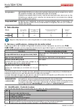 Preview for 94 page of Arneg 1250 TCBM Direction For Installation And Use