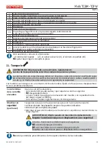 Preview for 95 page of Arneg 1250 TCBM Direction For Installation And Use