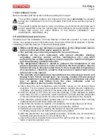 Предварительный просмотр 11 страницы Arneg SANTIAGO MF 105/210 Handbook