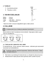 Предварительный просмотр 5 страницы Arnica Panna Instruction Manual