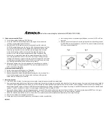 Предварительный просмотр 2 страницы ARNOLD OPPAMA PET-1000R Instruction Manual