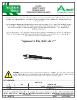 Preview for 1 page of Arnott AS-2715 Installation Manual