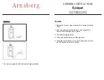 Preview for 2 page of Arnsberg Epoque 527680242 Assembly Instructions