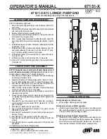 ARO 67151-*-*11 series Operator'S Manual предпросмотр