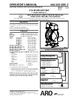 ARO ARO 666250-XXX-C Operator'S Manual предпросмотр