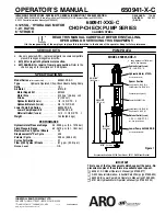 Предварительный просмотр 1 страницы ARO CHOP-CHECK 650941-X-C Operator'S Manual