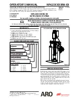 ARO EXTRUSION PUMP NP623XXXXR8-XX Operator'S Manual предпросмотр