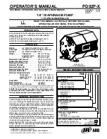 ARO PD02P series Operator'S Manual preview